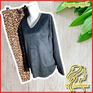 Comfort Code by Cuddl Duds - Sz TM ( Tall medium) - animal print soft fleece set
